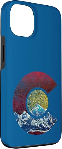 Miniatura 3 de Funda para iPhone 13 Colorado Flag Themed Mountain Scene