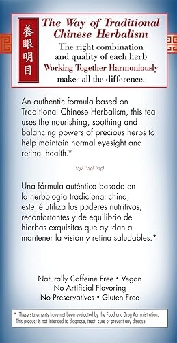 Miniatura 5 de Bravo Tea Healthy Eyes - Té de hierbas sin cafeína, 20 bolsas de té, 6 unidades