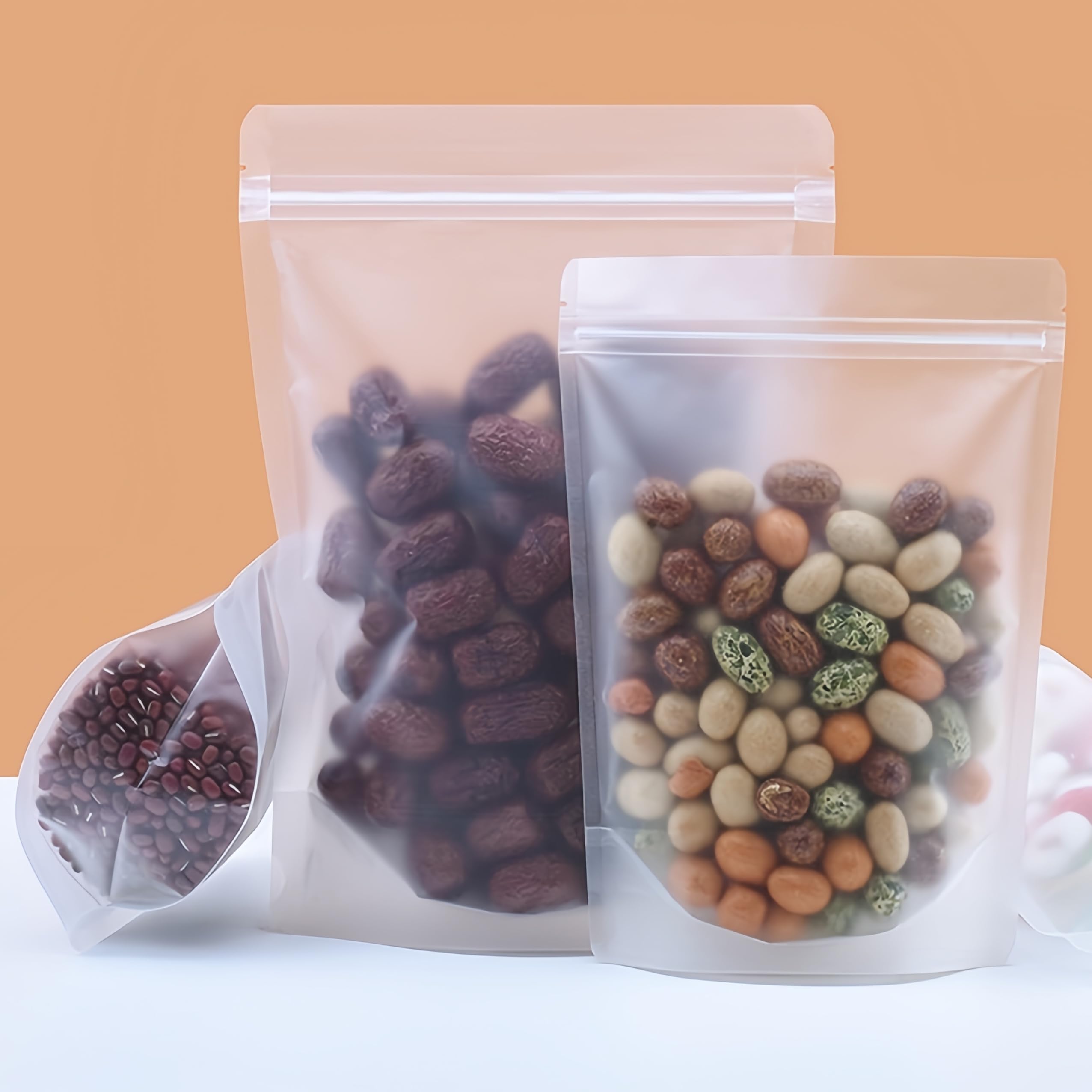 Sacchetti di plastica trasparenti richiudibili, sacchetti sigillati