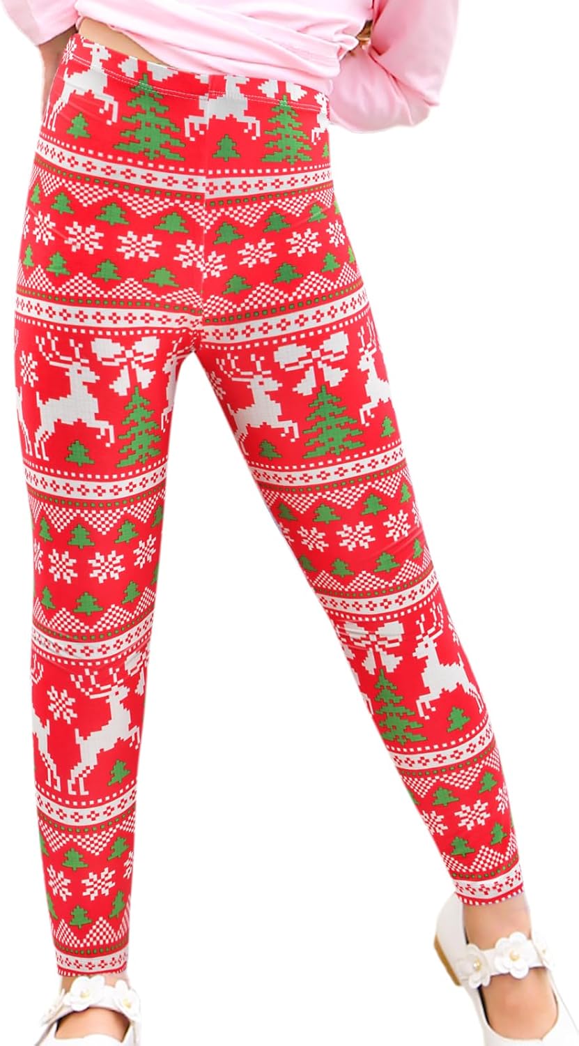 Kid Girls Unicorn Rainbow Mermaid Leggings Soft Stretchy Pants High Waist Slim Tights