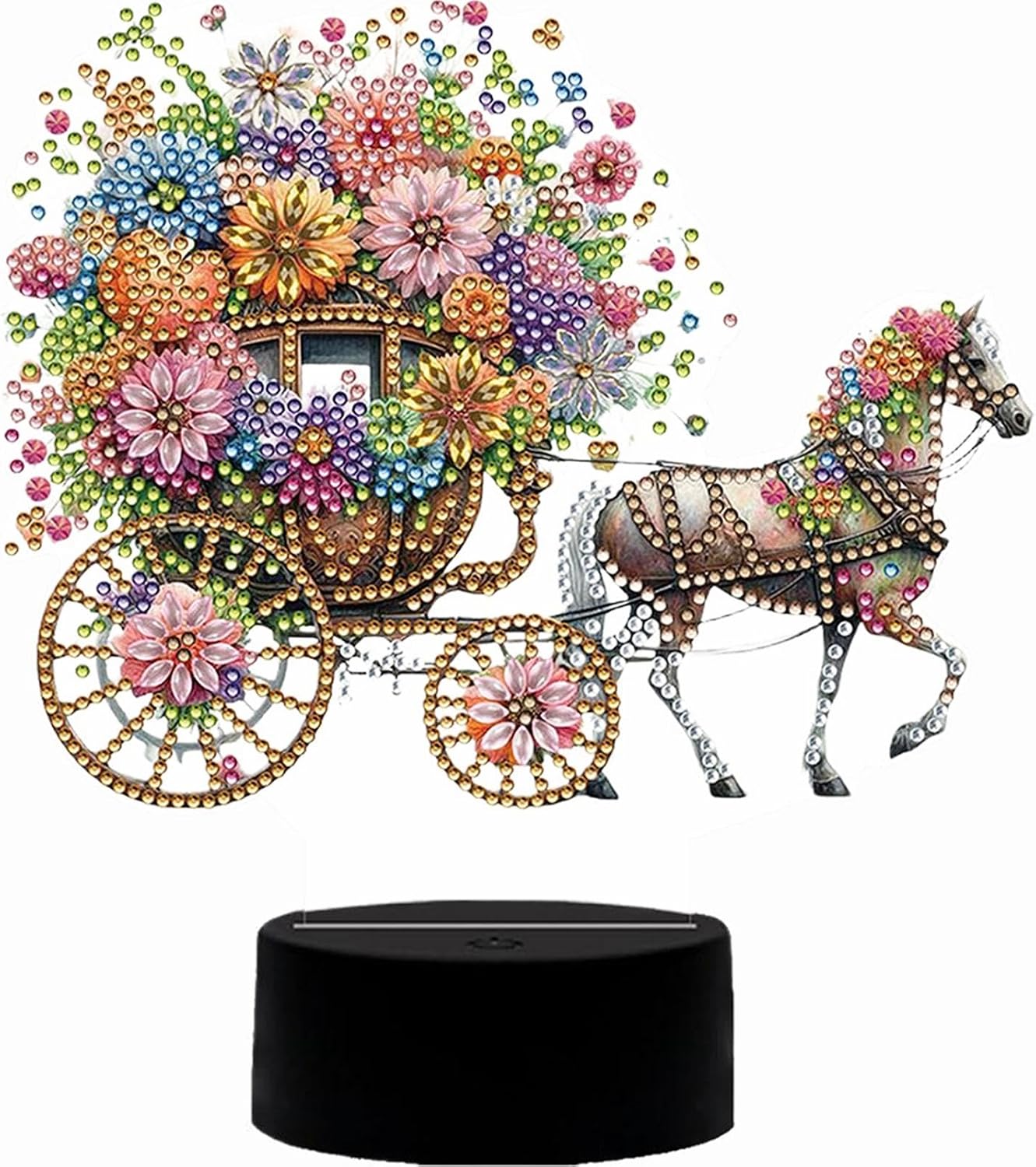 Acrylic Double Sided Butterfly Tree of Life Rhinestone LED Light