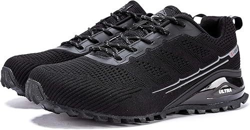 Miniatura 3 de Kricely - Tenis de correr para hombre, para caminar y hacer senderismo, tenis para entrenamiento funcional, para exteriores, calzado informal de