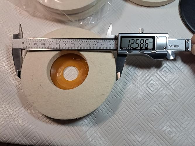 10x Lpraer Wolle-Polierscheibe 125 Mm – 12 Mm Dick, 22 Mm Loch – Für Winkelschleifer, Metall, Glas, Marmor, Auto