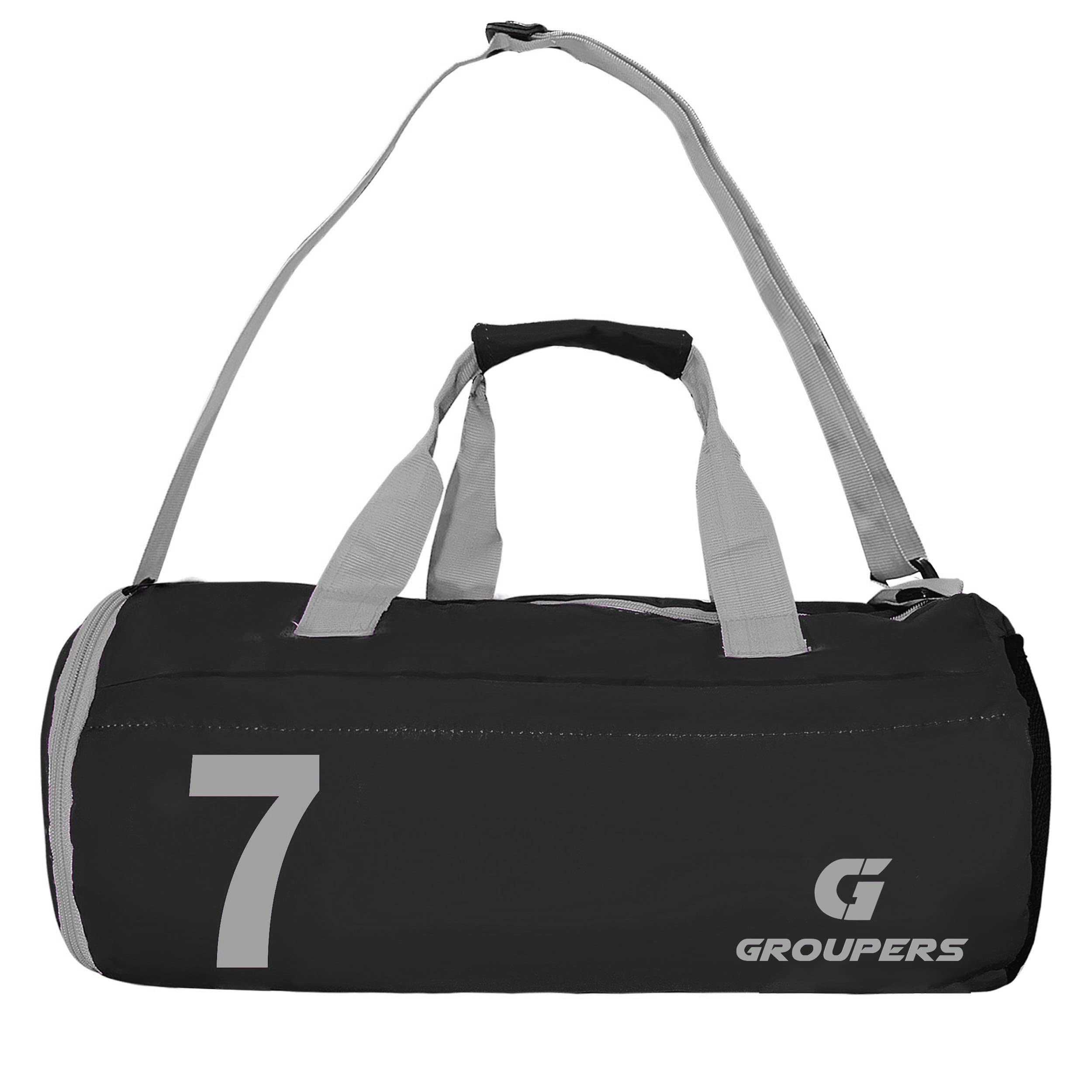 20L Gym & Travel Duffle Bag for Men & Women, Water-Resistant, Foldable, Adjustable Strap,Multi-Purpose Sports Bag (Black, 43×25×20 cm)-image-25