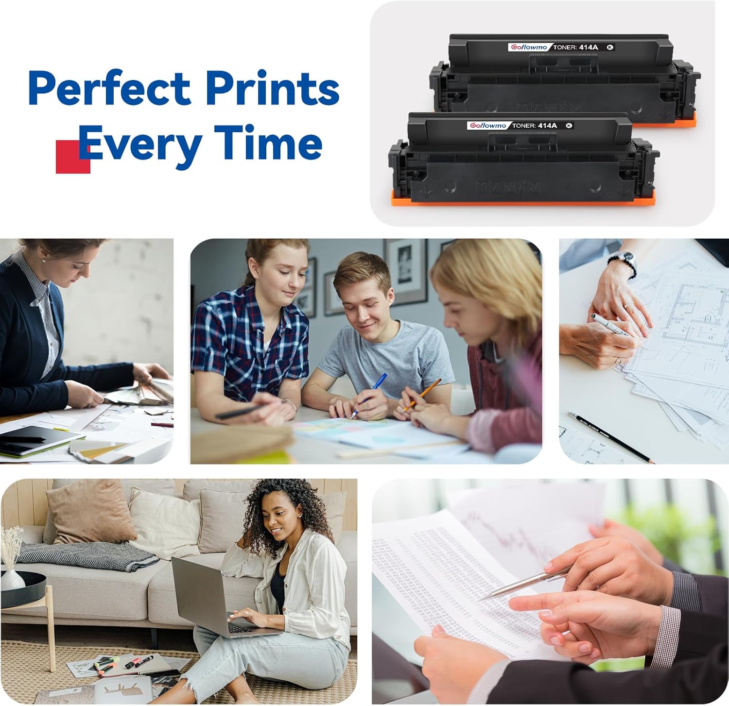 414A Toner cartridges 2 Pack Compatible Replacement for 414A 414X Works with Color LaserJet Pro MFP M479fdw M479fdn M479dw M454dw M454dn M455dn MFP M480f M479 M454 Series Printer Ink W2020A