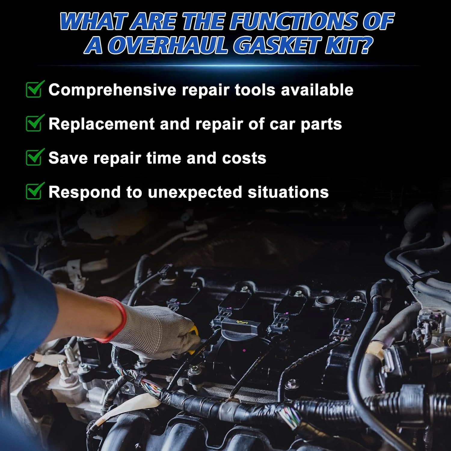 11127567877 11127595139 Engine Overhaul Gasket Seals Kit Fits for Mini Cooper Clubman R55 R56 N12 N16 1.6 Engine Aftermarket Parts