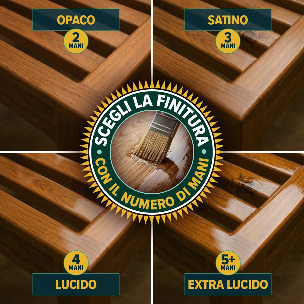 Roxil UV Olio per Legno 1L - Olio per Legno da Esterno - Pronto all'Uso Resistente ai Raggi UV, Impregnante Impermeabilizzante per Legno da Esterno, Cura del Legno Esterno