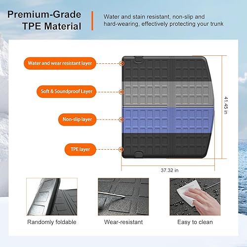 Miniatura 23 de powoq Alfombrillas de suelo compatibles con Mazda CX-5 2023-2025 2025, alfombrilla de respaldo de elastómero termoplástico, alfombrillas de repuesto