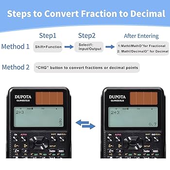 DUPOTA OA-991EX PLUS Scientific Calculator 552 Functions Support Fraction And Decial Point