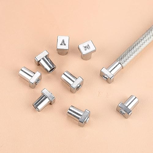 Miniatura 3 de 36 piezas de estampado de cuero de aleación de acero con número de letra, sello de cuero, sello de cuero, letra de acero, sello de cuero,