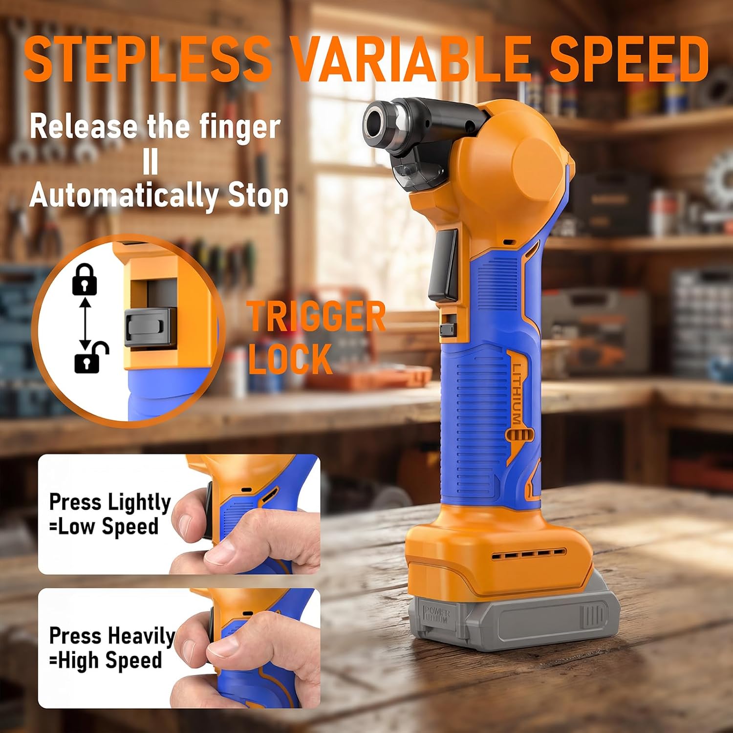 Cordless Palm Nailer Compatible with Dewalt 20V MAX Battery(NO Battery) Auto Hammer with Magnetic Collet Brushless Motor 14000 RPM for Joist Hangers