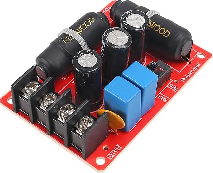 2pcs 200W Pure Bass Subwoofer Crossover Second-Order Crossover Frequency Distributor Divider 2 Way Speaker Audio Crossover Filter