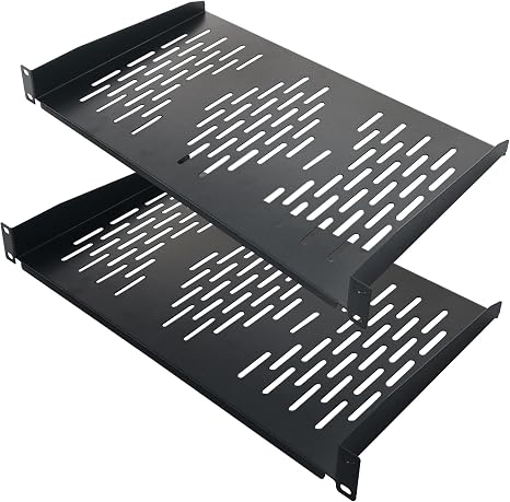 RIVECO 1U-Bürstenpanel Für Server-Racks – 2 Stück, Schwarz, Perfekt Für Kabelmanagement & Luftzirkulation