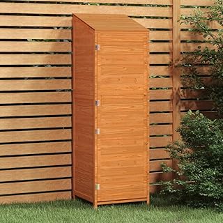 Vetnasa Garden Shed Brown 55x52x174.5 cm Solid Wood Fir