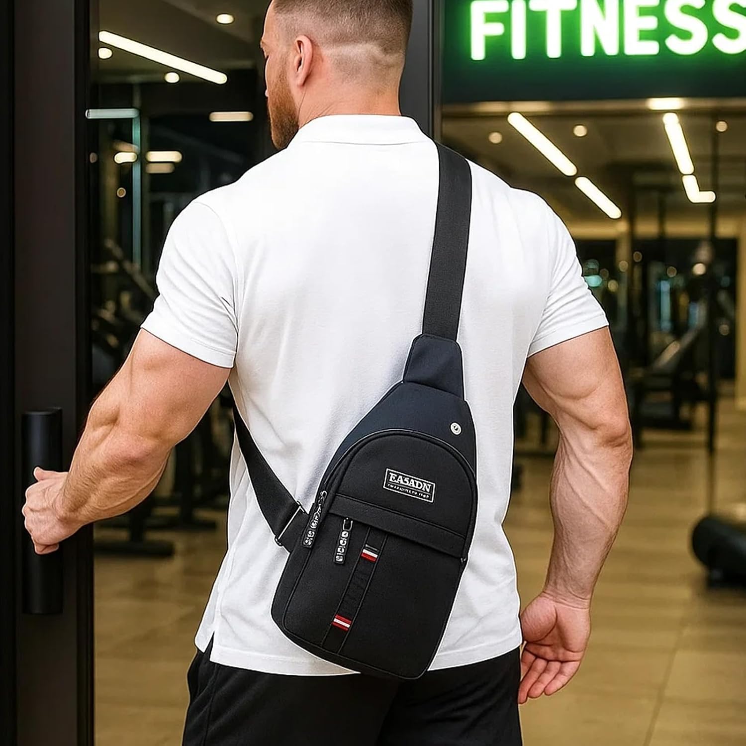 Bolsa tiracolo para mulheres, homens, mochila de ombro, bolsa mensageiro, bolsa para celular, bolsa de mão, pochete para trilhas, viagens, acampamento