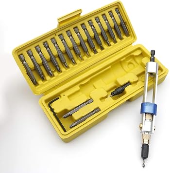 20 PCS Half Time Drill Driver Set, Double Use Screwdriver Bit Set, Screwdriver Head Drill Driver Kit Screw Bit Set, Half Drill Bits High Speed Alloy Steel Head Repair Tool Kits With Portable Box