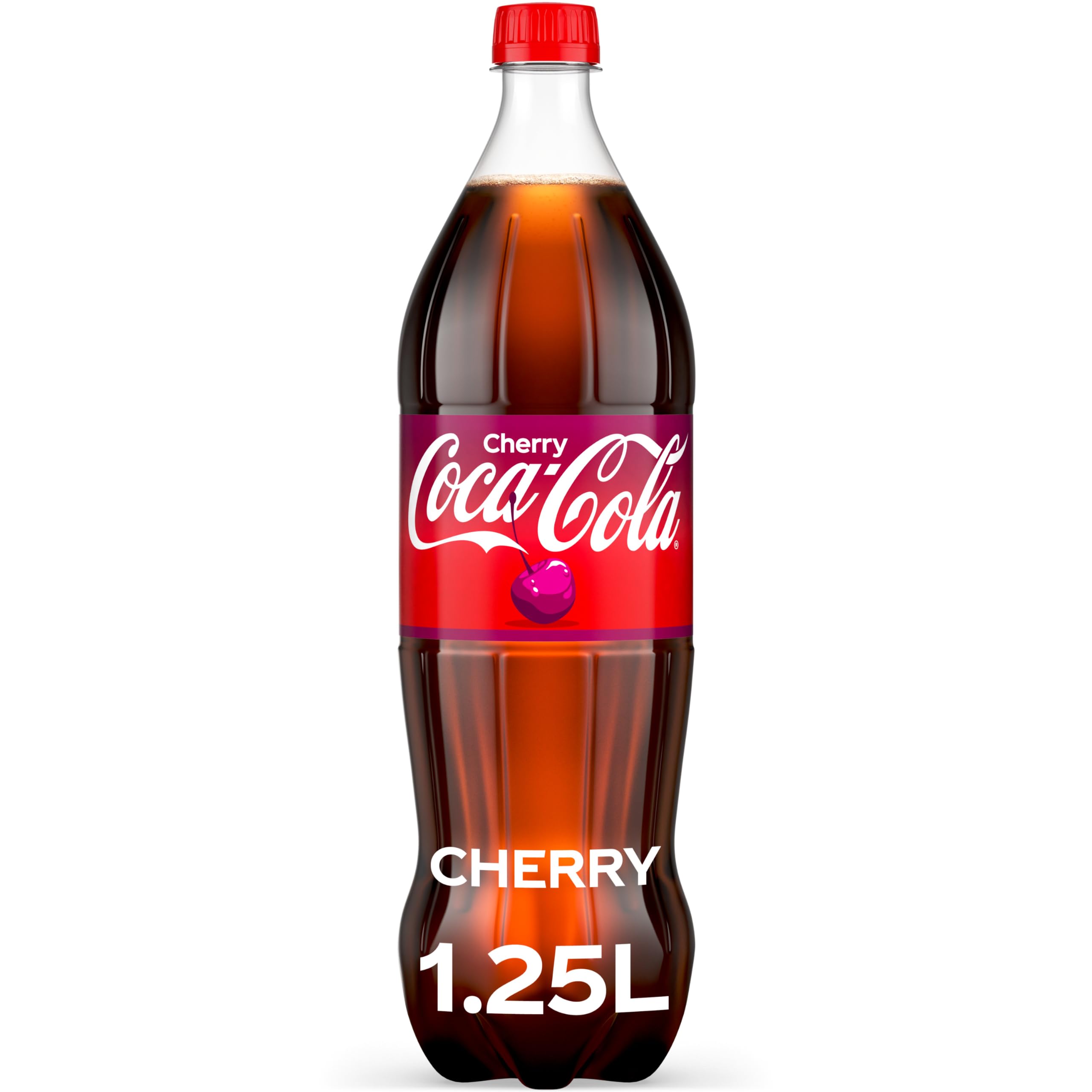 Coca-Cola Cherry Soda Soft Drink Bottle, 1.25 Liters