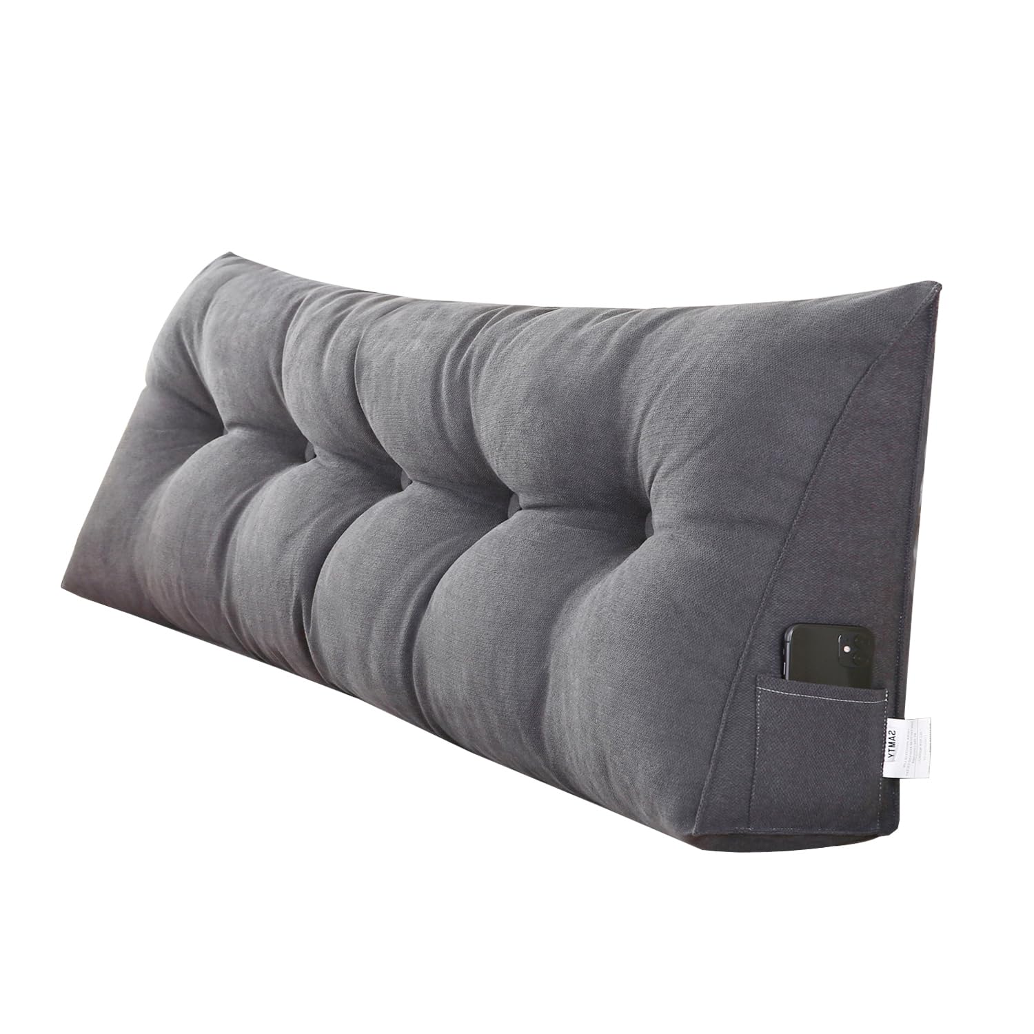 SAMTY Triangular Wedge Pillow headboard California King Size for Couch Large headboard Pillow with Removable Cover Back Rest Pillows for Sitting up in