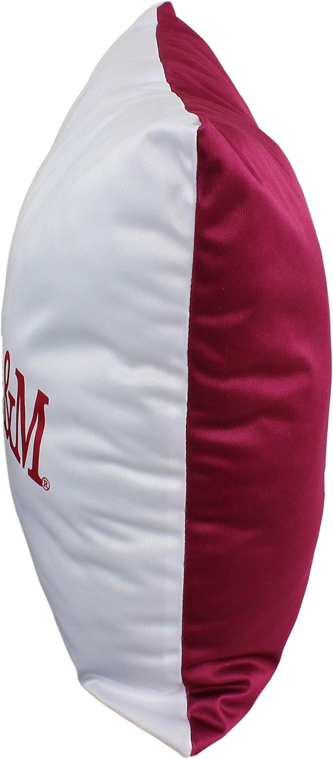 College Covers Everything Comfy Texas A&M Aggies 16" Decorative Pillow Reversible 2 Unique Sides