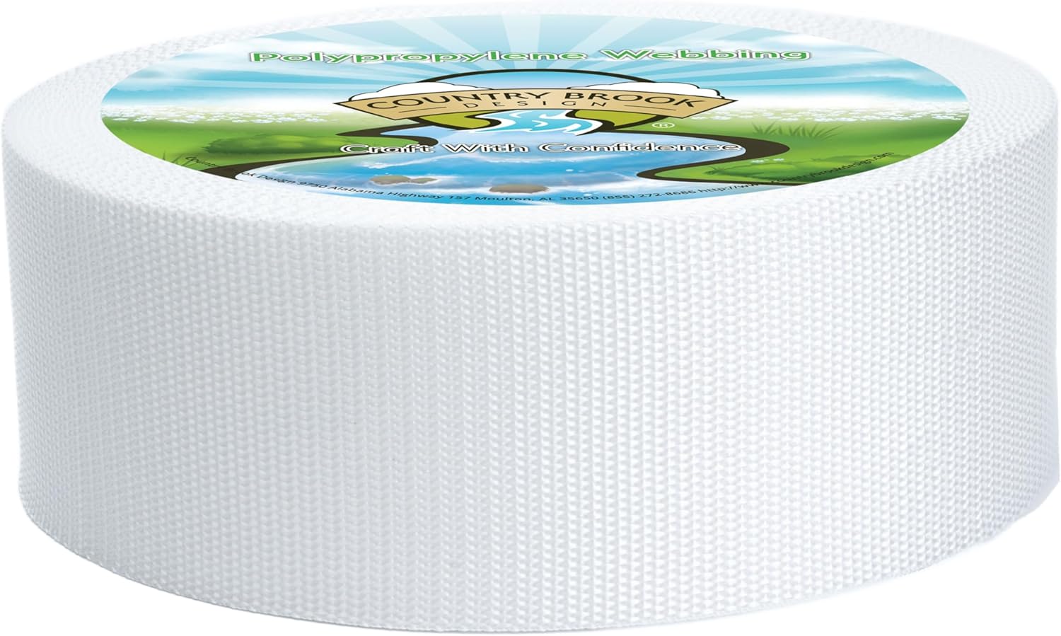 Country Brook Design - 3 Inch Heavy Polypropylene (Polypro) Webbing - 2 Vibrant Colors