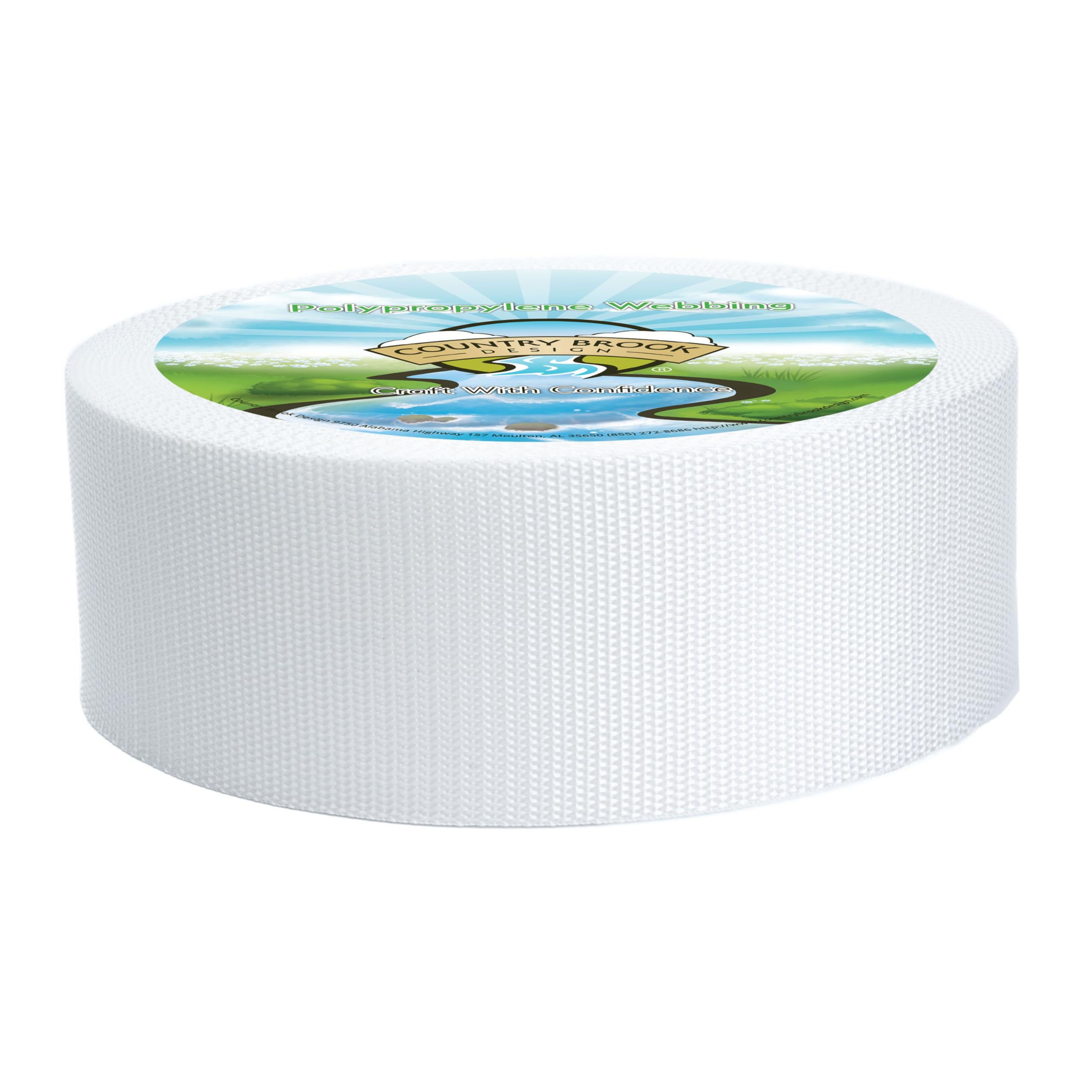 Country Brook Design - 3 Inch Heavy Polypropylene (Polypro) Webbing - 2 Vibrant Colors