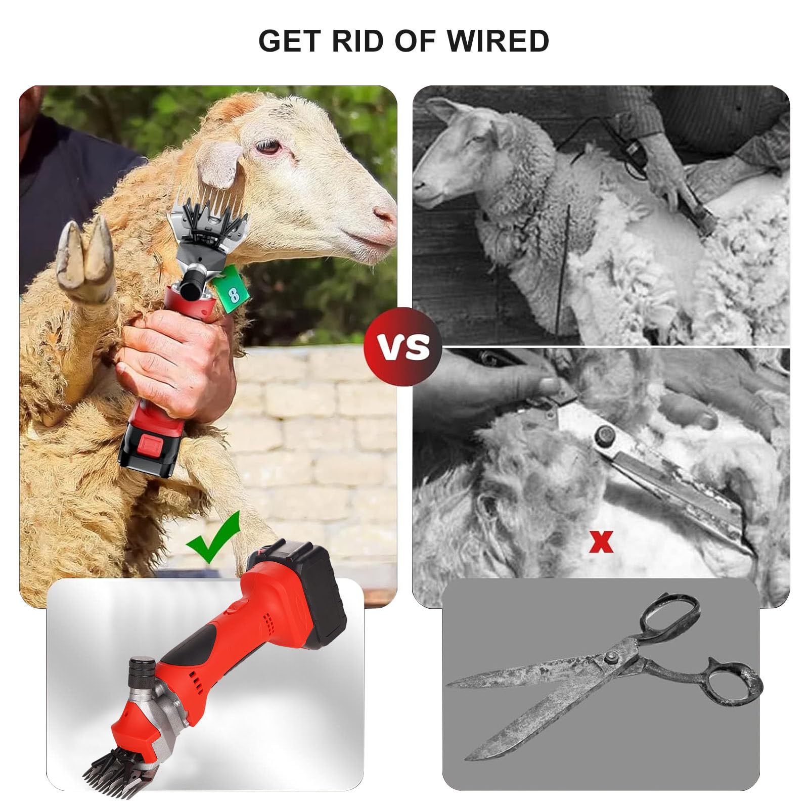 Pinza Per Marchi Auricolari Animali | Con Perno Di Ricambio | Per Bovini, Suini, Ovini | Acciaio Verniciato - Foto 3