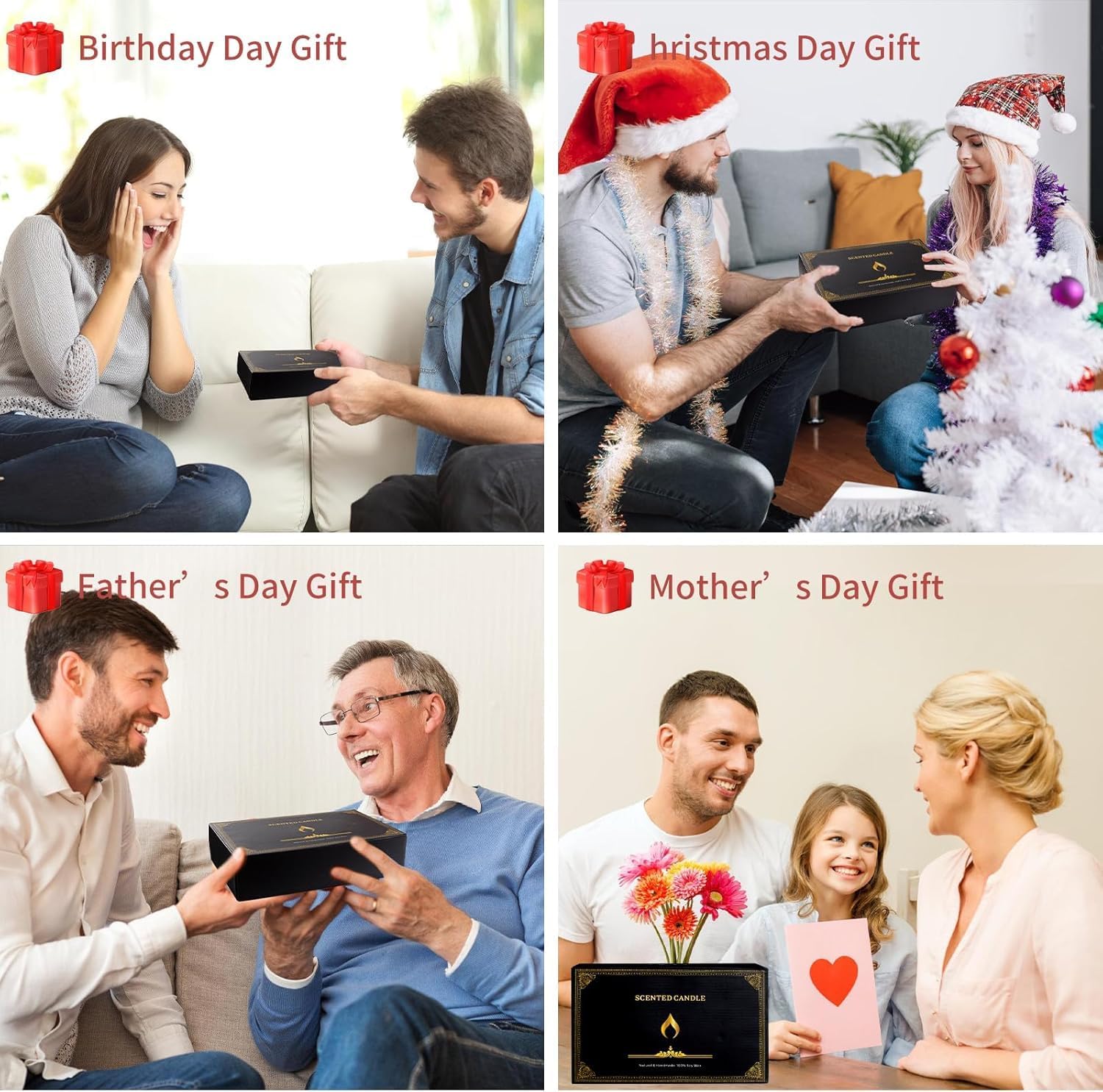 Scented Candles Gifts for Women Men, 8 Pack 3 Oz Scented Candles for Home, Natural Soy Wax Strong Fragrance Long Lasting Aromatherapy Candles for Women Men, Birthday Gifts - Image 7