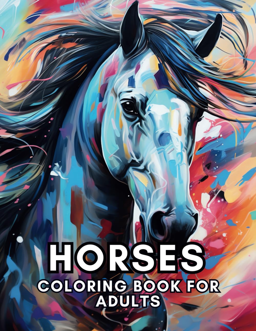 Horses Coloring Book For Adults: Relaxation, Mindfulness and Stress Relief for Horse Enthusiasts