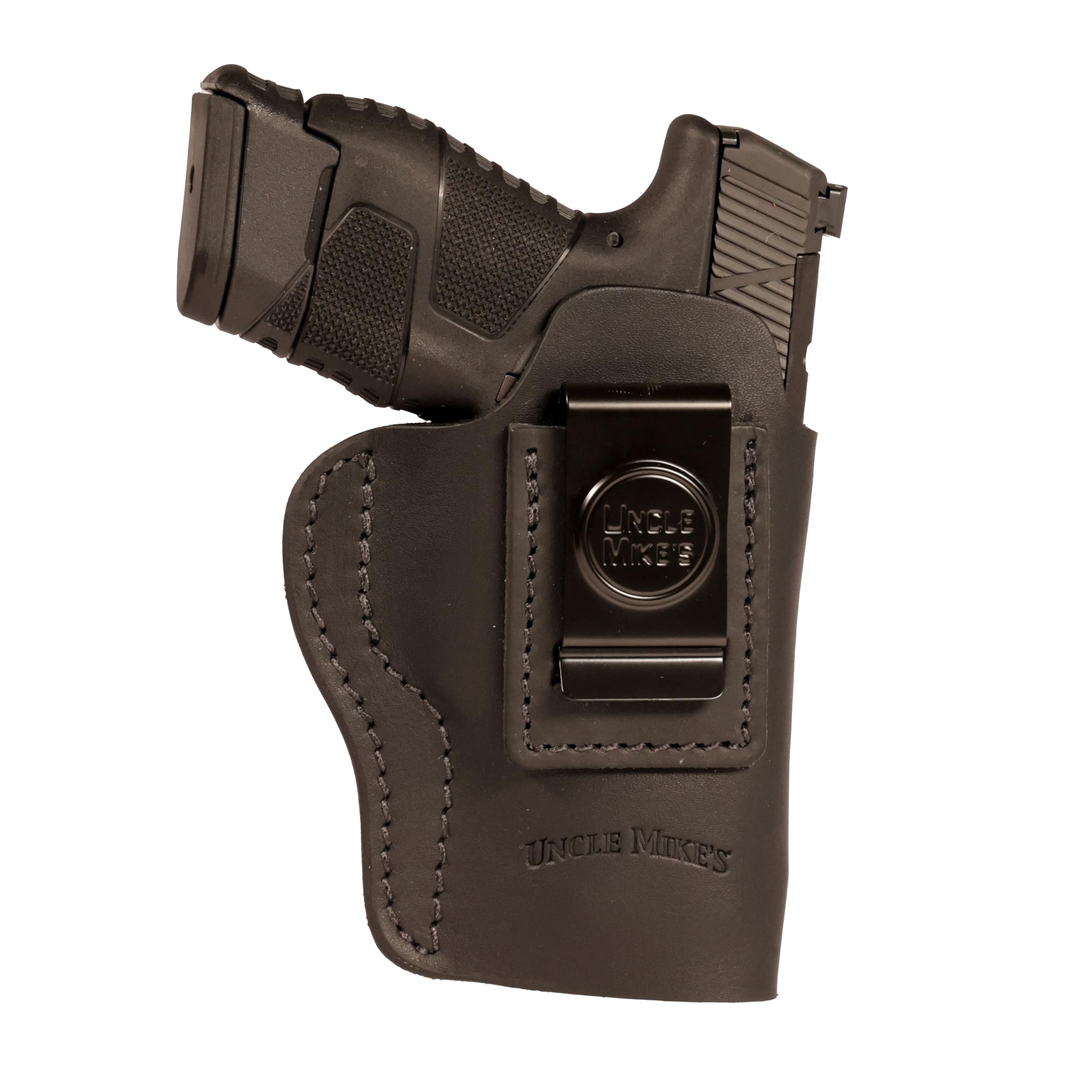 Uncle Mike'sIWB Leather Holster for Taurus G3C, G2C, Glock 19, Glock 17, 19, 22, 23, M&P Shield 9mm, Shield Plus, Sprinfield XD Holster, Ruger SR9, CZ 75