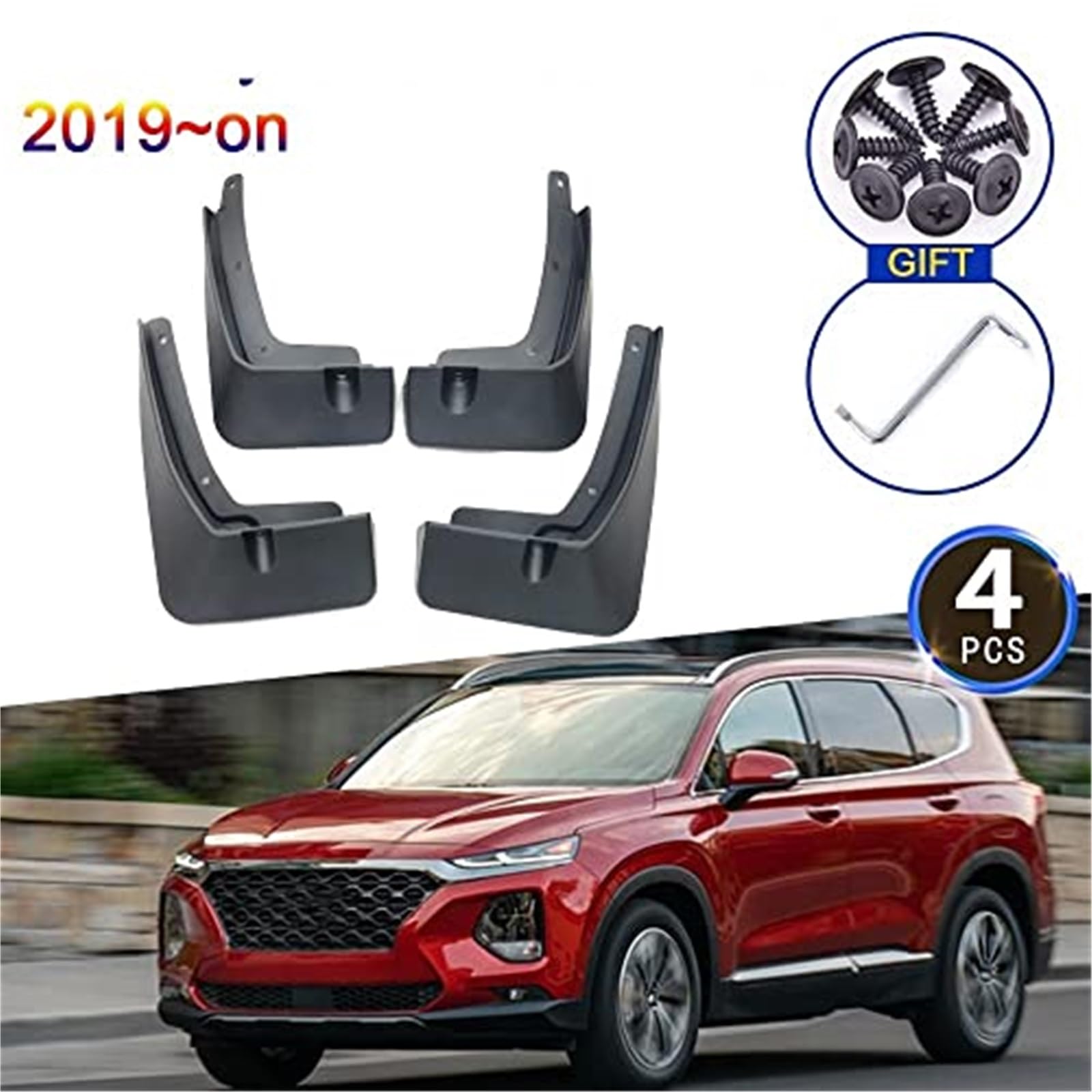 Błotniki samochodowe, dla Hyundai, Santa Fe TM 2019 2020 2021 2022 2023 błotniki tylne koła akcesoria Błotniki przednie i tylne samochodu