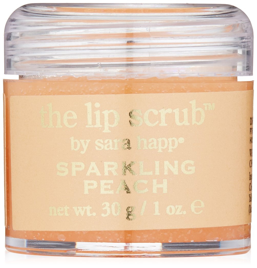 sara happ The Lip Scrub, Sparkling Peach, 1 oz.