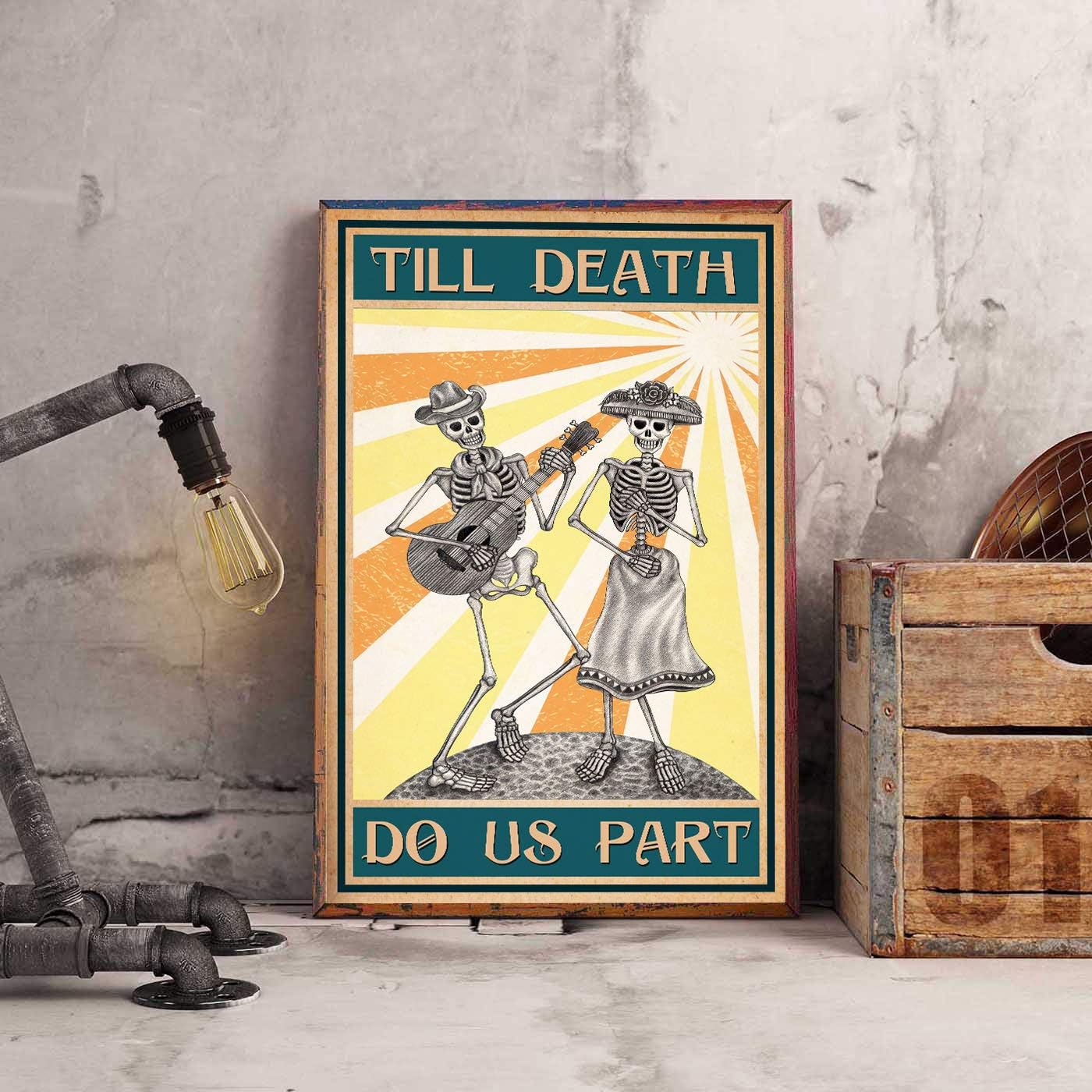 Kervel Halloween Poster, Until Death Do Us Part Quote Wall
