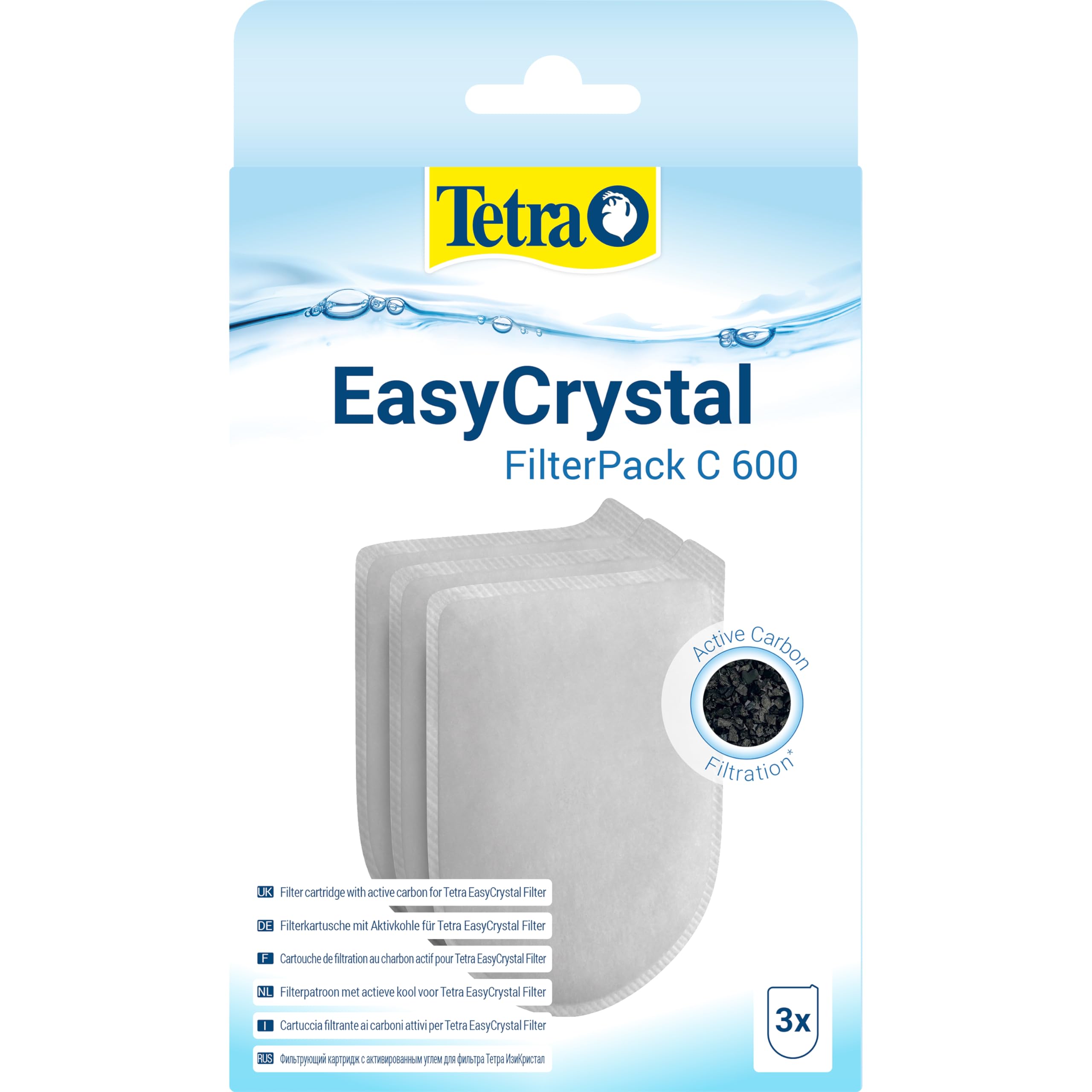 EasyCrystal Filter Pack 600C 174665 Filter Cartridge with Active Carbon