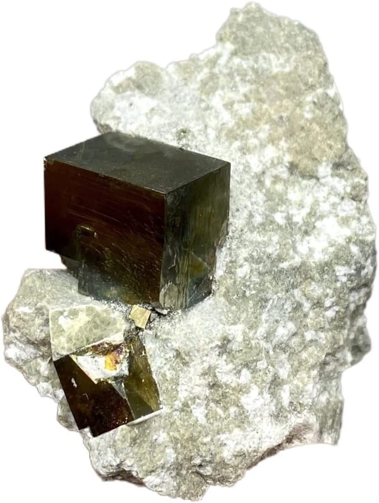 Naturalne hiszpańskie kamienie Cuboid i kostki pirytu kopiuje kamienie i kryształy, kryształ kwarc edelstones utwardzają kryształowe kamienie dekoracja domu kolekcje (kolor: ciemny szary)