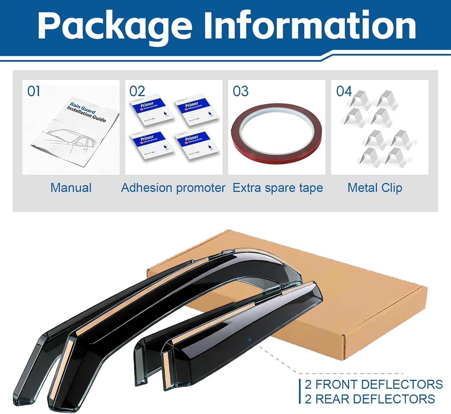 Durable in Channel Rain Guards Fit for Subaru Outback 2020 2021 2022 2023 2024 2025 Extra Accessories,Smoke Tinted Side Window Wind Deflectors,Vent Window Visors,Acrylic(4pcs Set)