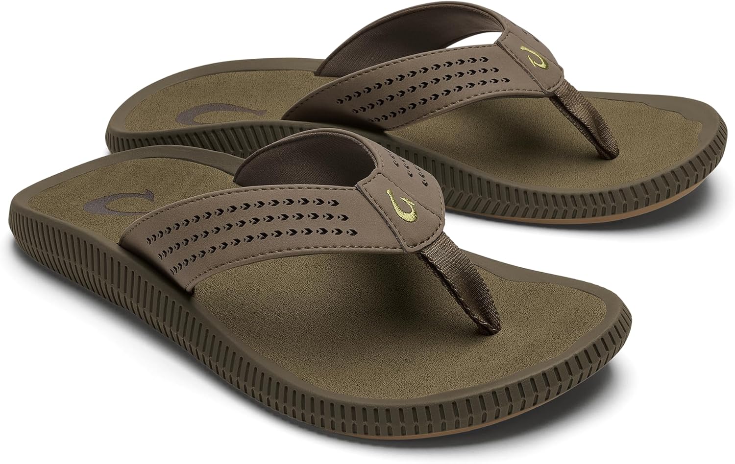 OLUKAI Ulele Men's Beach Sandals, Water Resistant Flip Flops, Arch Support & Comfort Fit, Lightweight & Durable, Enhanced Grip & Traction - Image 5