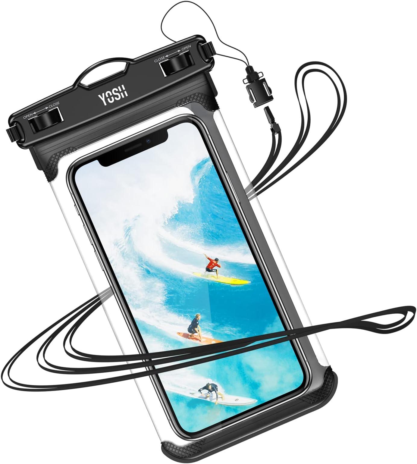 YOSH IPX8 Waterproof Phone Case, Underwater Phone Pouch Dry Bag with