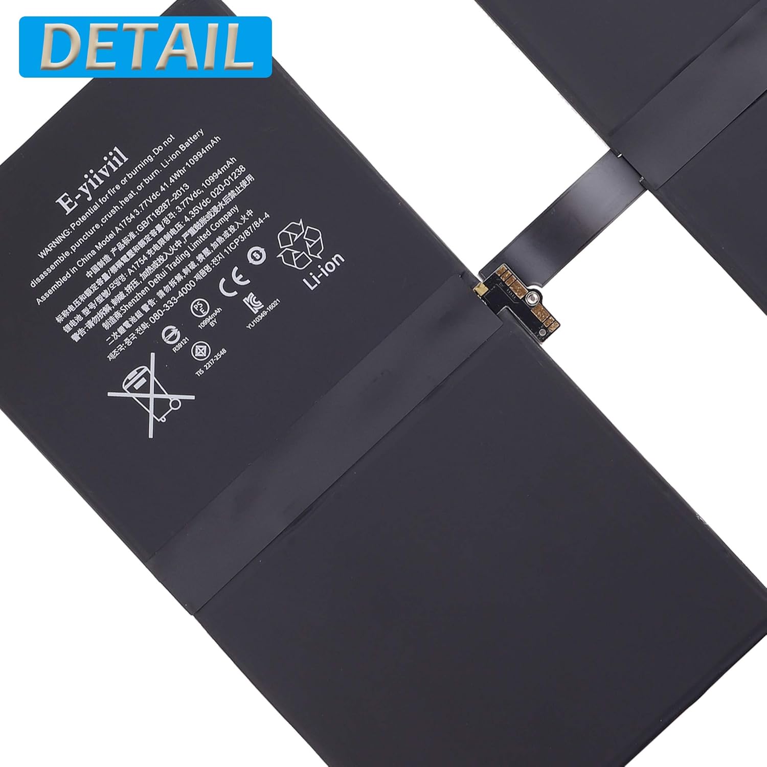 Replacement Battery A1754 Compatible with iPad Pro 12.9 2017 2nd Gen A1670 A1671 A1821 with Tools