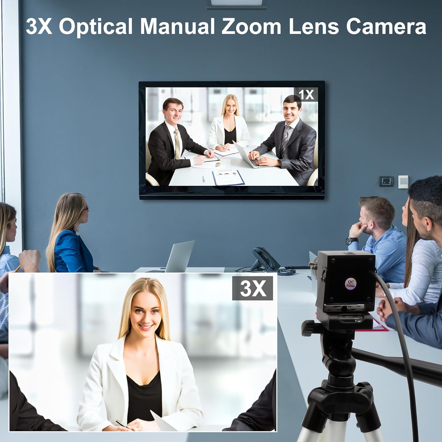 4K Webcam 1080P@120fps USB Steaming Camera with 3.6-10mm Varifocal Manual Lens,12Megapixel UVC Free Driver Compatible Computer, Plug and Play for Conferencing 3D Printer Industrial Security