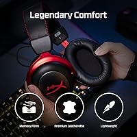 Vista 4 de HyperX Cloud II Wireless - Auriculares para juegos para PC PS4PS5 Nintendo Switch batería de larga duración de hasta 30 horas sonido envolvente 71