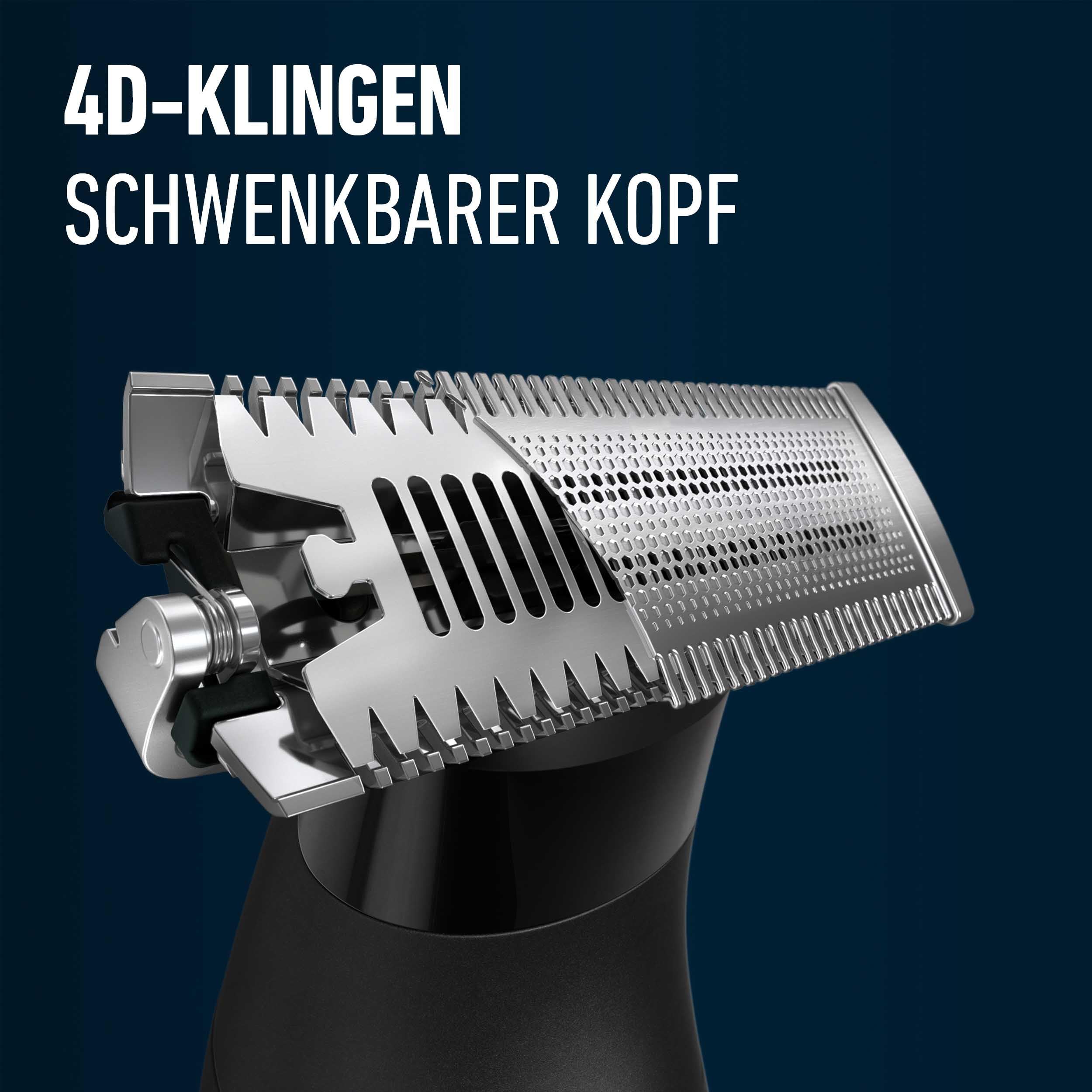 King C. Gillette Style Master Barttrimmer für Herren | Kabelloser Bartrasierer, Trimmer, Elektrorasierer, Wasserdicht, Inkl. 4 Kammaufsätzen, Ladestation Und CenterCut Technologie