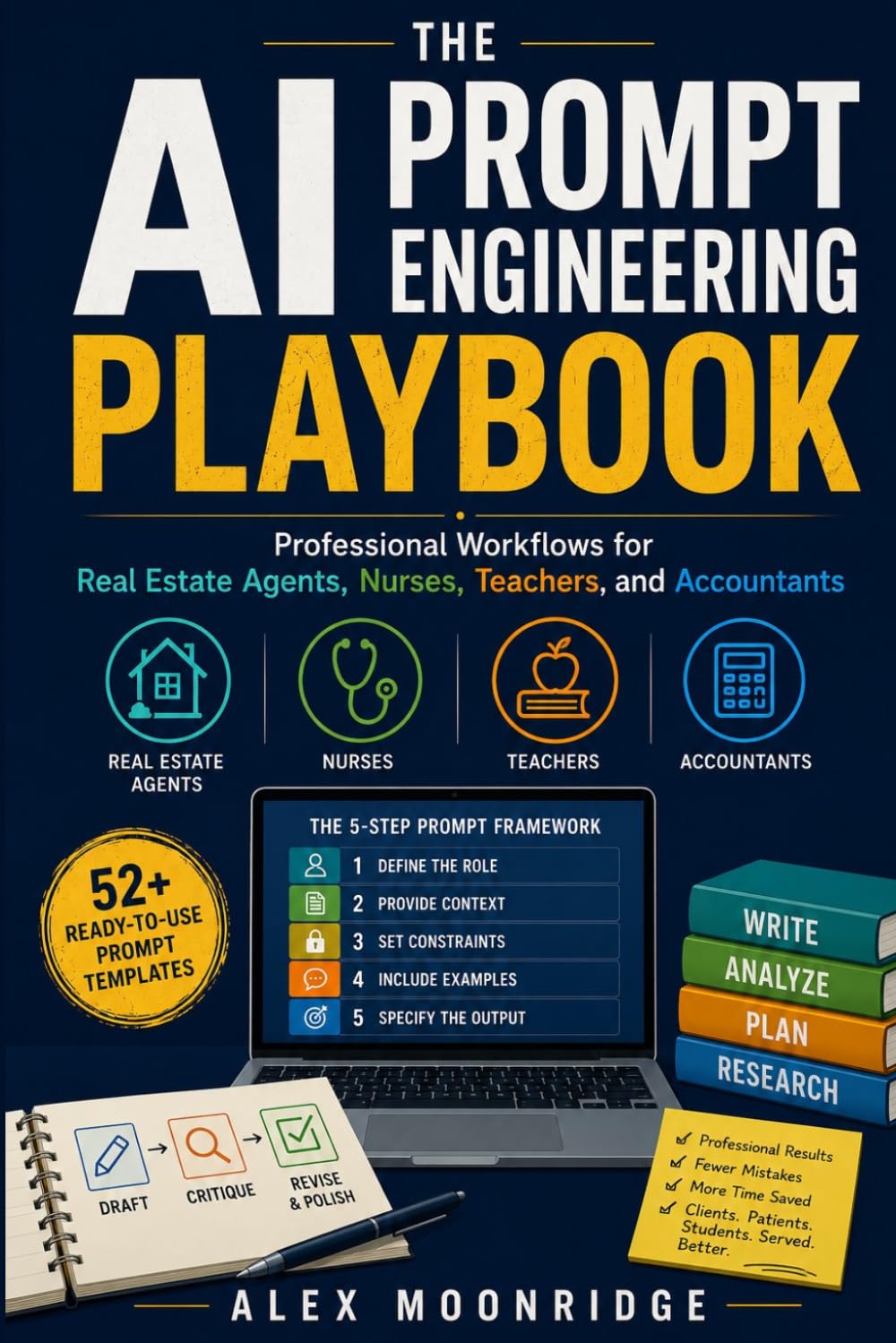The AI Prompt Engineering Playbook: Professional Workflows for Real Estate Agents, Nurses, Teachers and Accountants