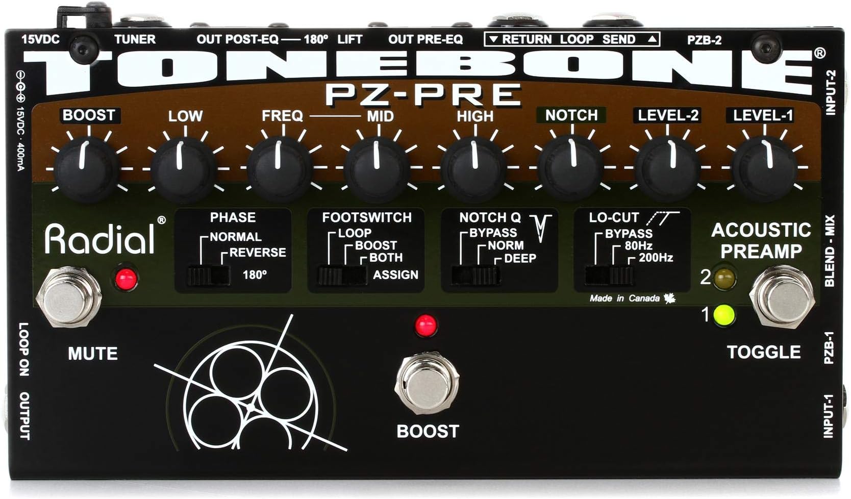 Radial Tonebone PZ-Pre Acoustic Preamp