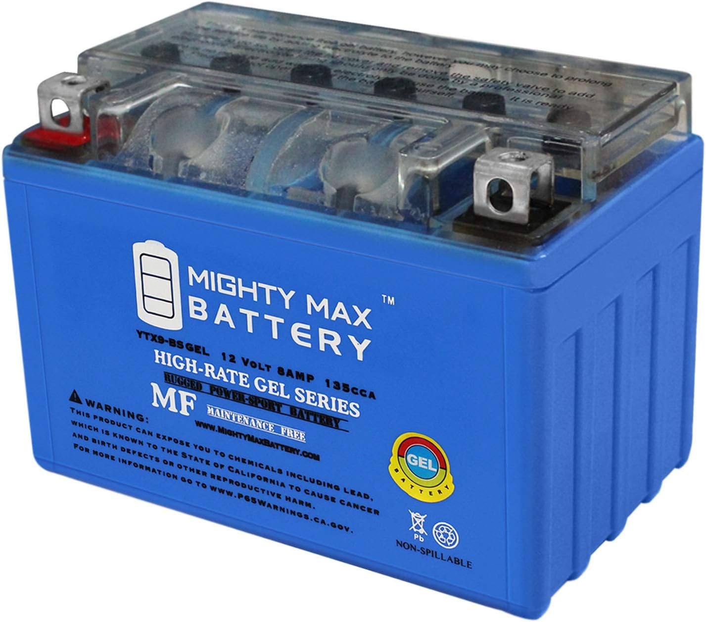 Mighty Max Battery YTX9-BS Gel Battery for Honda EU3000 Generator 2000-2011 Brand Product