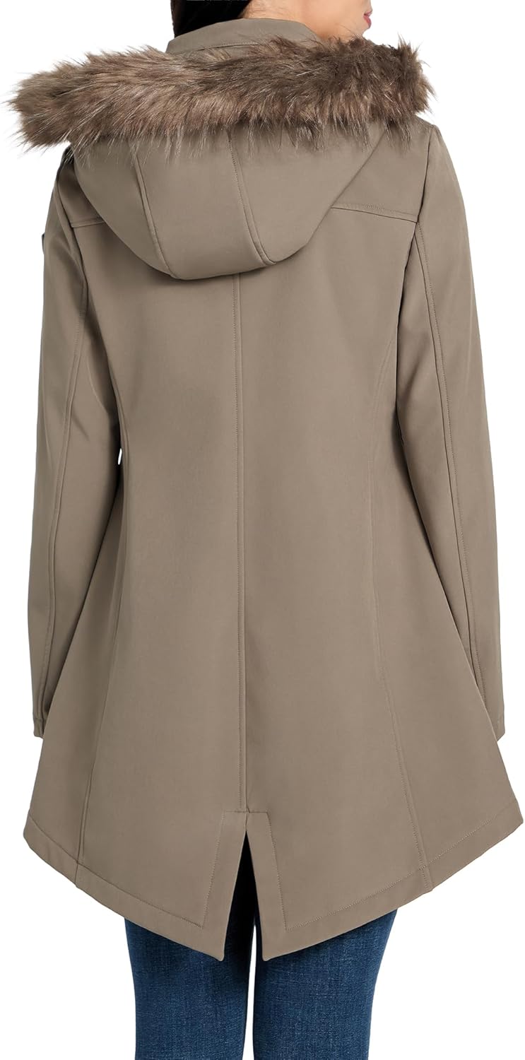 GUESS womens Corinne Midlength Softshell Jacket - Image 2