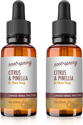 root + spring Citrus & Pinellia - Er Chen Tang - Tintura de hierbas Er Chen Wan (extracto líquido) - Concentrado con cuentagotas - Suplemento