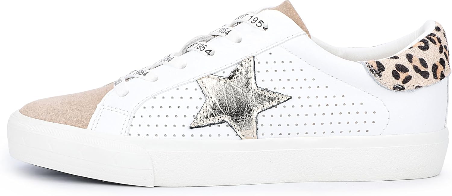 Vintage Havana Grande Women’s Fashion Sneakers | Star Tennis Shoes Womens | Low Top Slip On | Walking Comfortable Casual