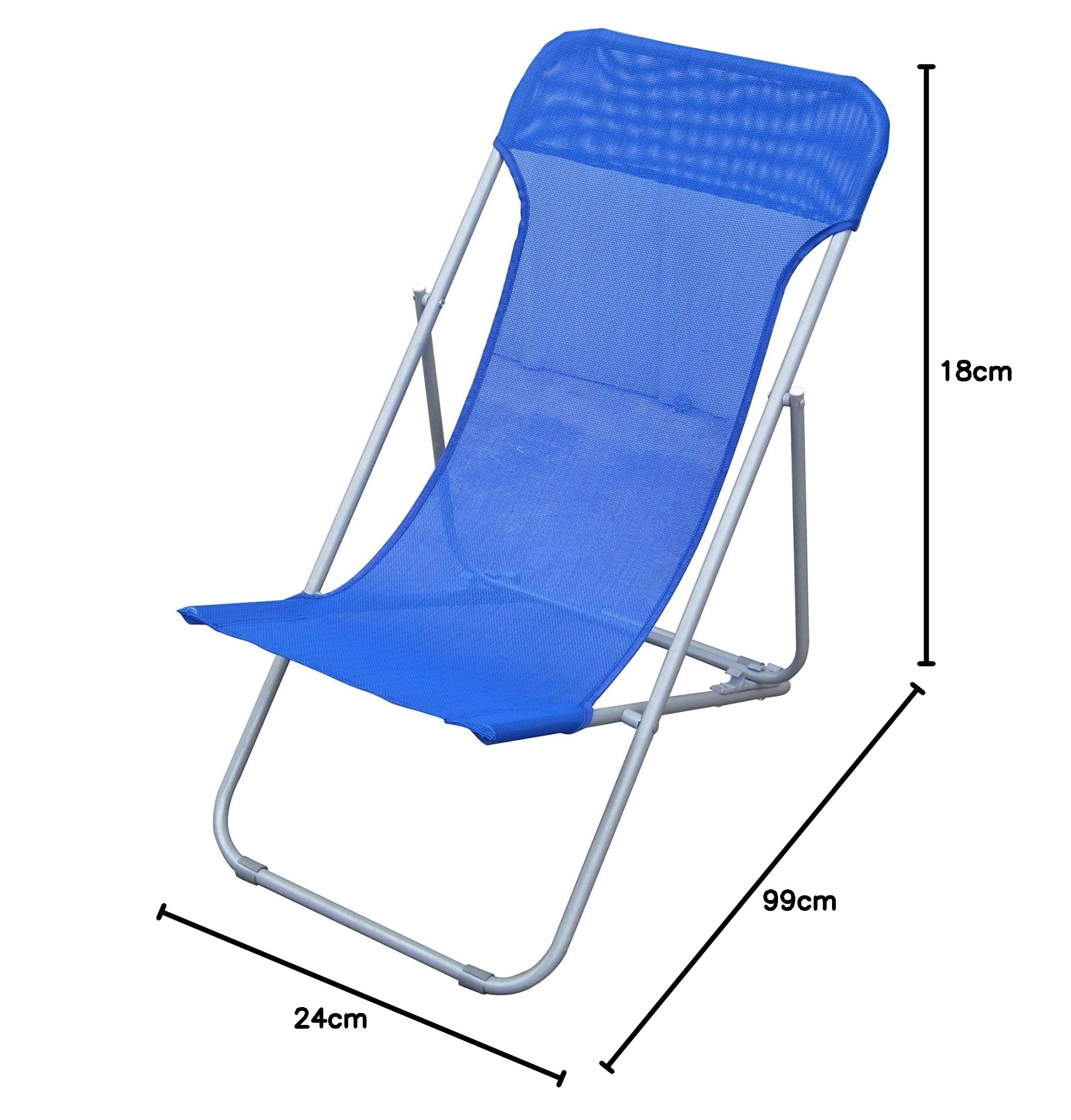 Linea Garden Friend Beach S 1622037, leżak plażowy, niebieski