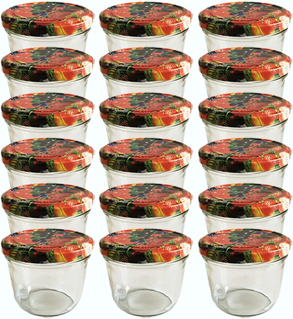 MamboCat - Lot de 50 bocaux en verre incassable - Contenance de 125 ml - Couvercle To66 à