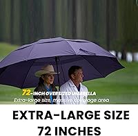 Vista 9 de SIEPASA Paraguas de golf grande de 62/68/72 pulgadas, paraguas de golf de apertura automática, extra grande, doble toldo ventilado, resistente al